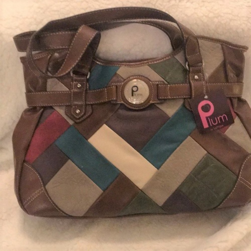 Plum by LaTique Handbag Multicolor